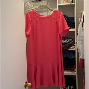Banana republic hot pink t shirt dress